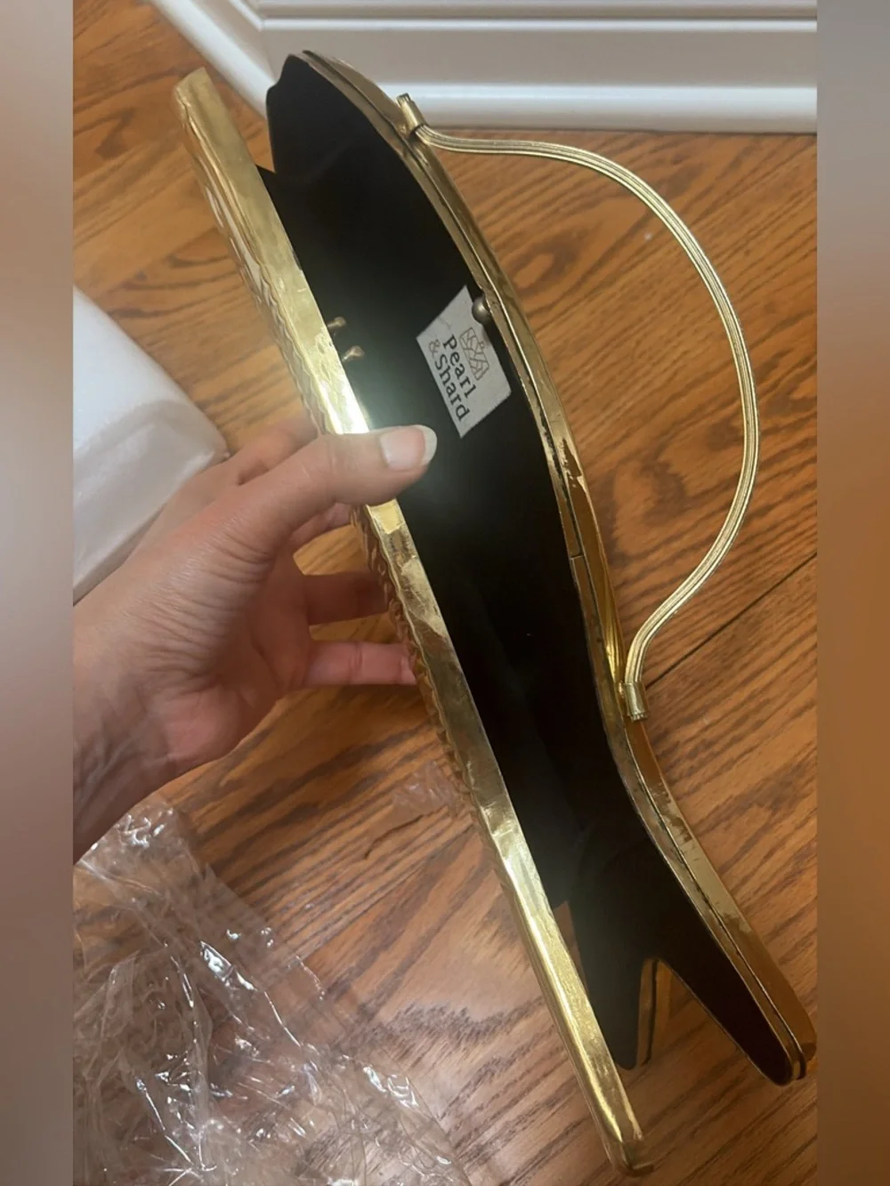 Elegant Vintage Gold Fish Clutch – Statement Evening Bag